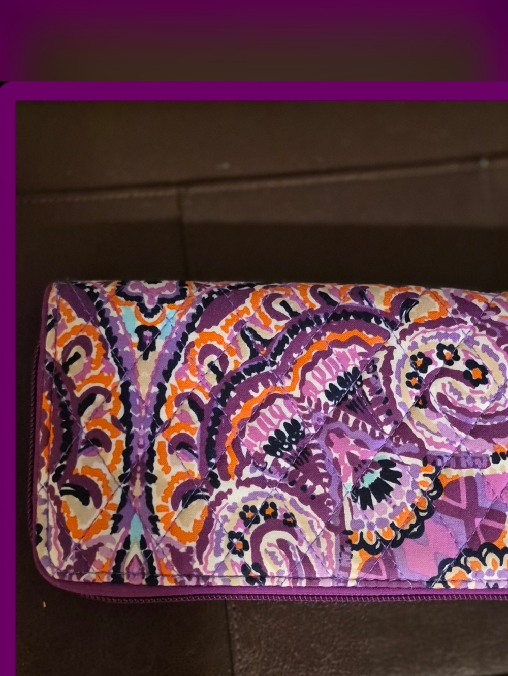 NWOT Vera Bradley RFID Secure Retired   Dream Tapestry  Geogia Quilted Wallet